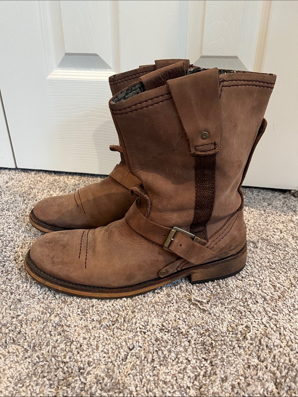 Harley-Davidson Brown Moto Boots